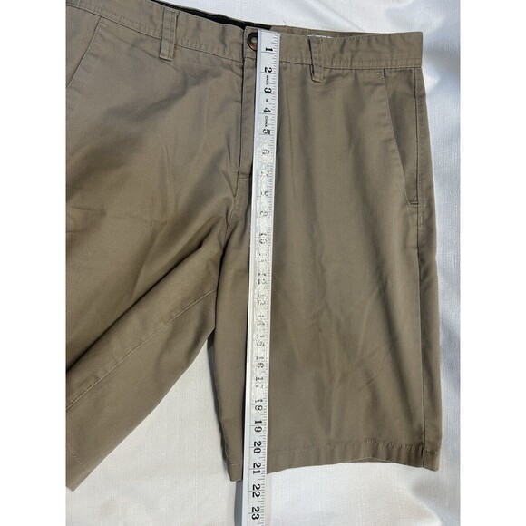 VOLCOM Frickin' Chino A091160 Men's Walking Skateboard Dark Khaki Shorts Sz. 33 - Picture 5 of 10